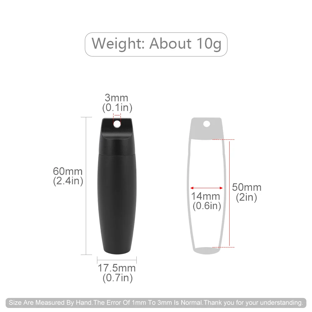 Aluminum Alloy Waterproof Seal Bottle EDC Outdoor Pill Bottle Keychain Portable Mini