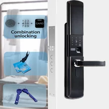 

Smart Deadbolt Locks For Doors Biometrics Keyless Smart Lock Lever Fingerprint Dead Bolt Lock With Touchpad Anti-Peeping