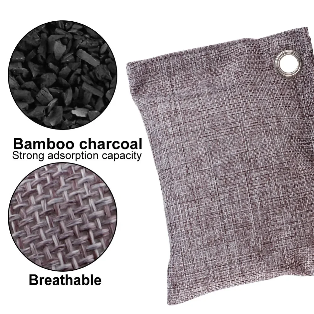 250g Car Use Linen Bamboo Charcoal Bag Air Purifier Carbon Bag for Home Remove Formaldehyde Activated Bamboo Charcoal