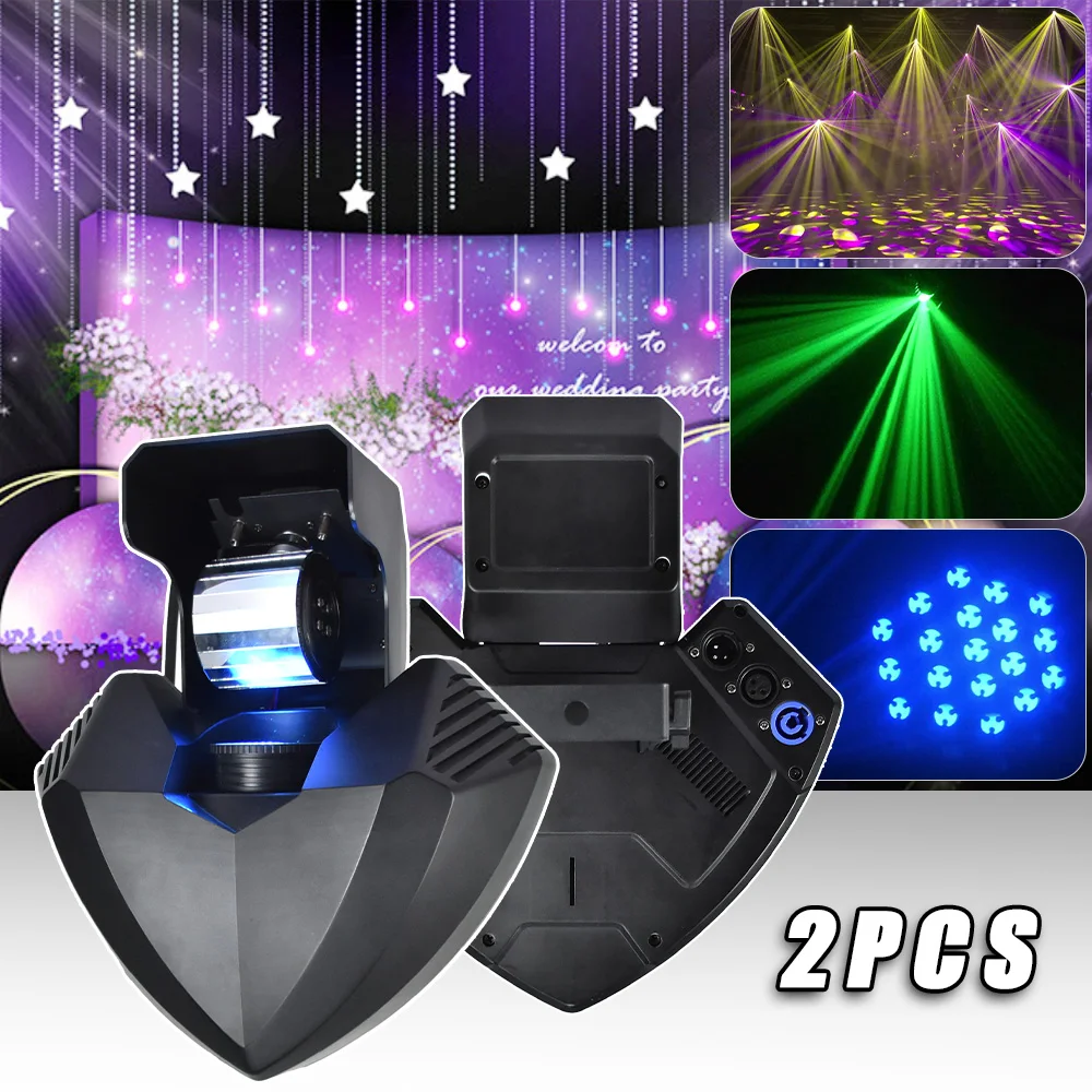 

2PCS LED 180W Wizard Reflective Lens Rotate Beam Gobo Party Stage DMX KTV Dj DISCO Flash Wedding Stage Lighting Equipment Lamp