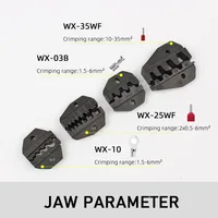 Crimping Plier Kit HS-30J with 4jaws for Non Insulated/Tube/Open Bare Terminal Electrical Clamp 2