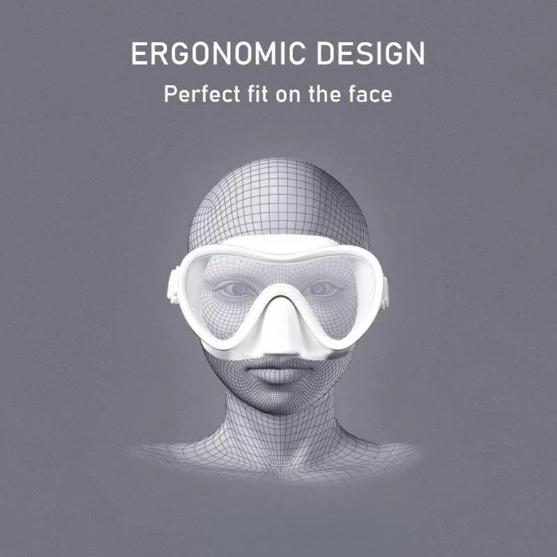 Professional Silicone Scuba Diving Mask Breathing tube Anti Fog Tempered Glass Swimming Snorke Set for Water Sport