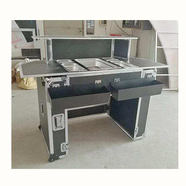 

Tool Box storage, trolley mobile assembly bar flight case table