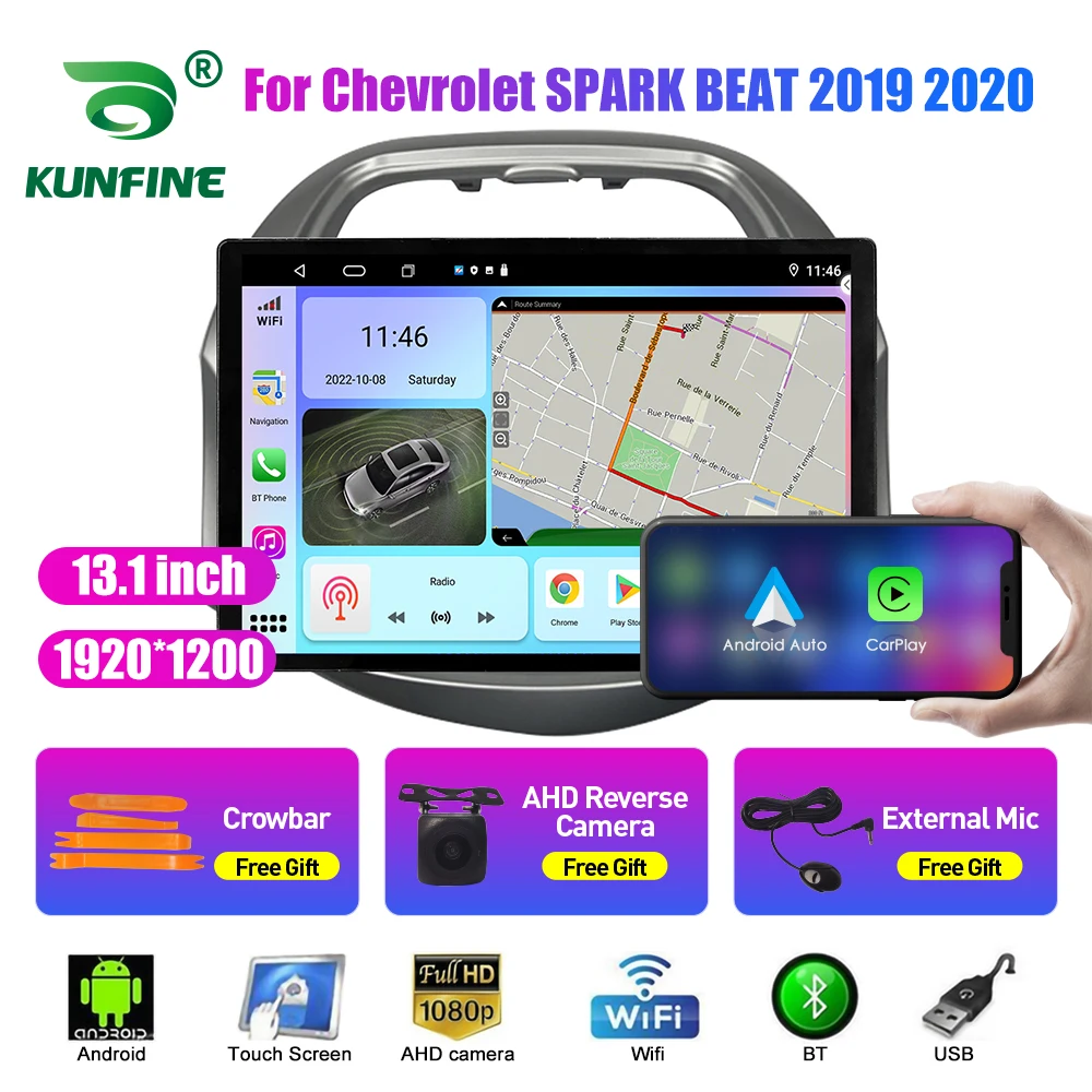 

Автомобильный радиоприемник 13,1 дюйма для Chevrolet SPARK BEAT 2019-20, автомобильный DVD GPS-навигатор, стерео Carplay, 2 Din, Центральный Мультимедиа, Android авто