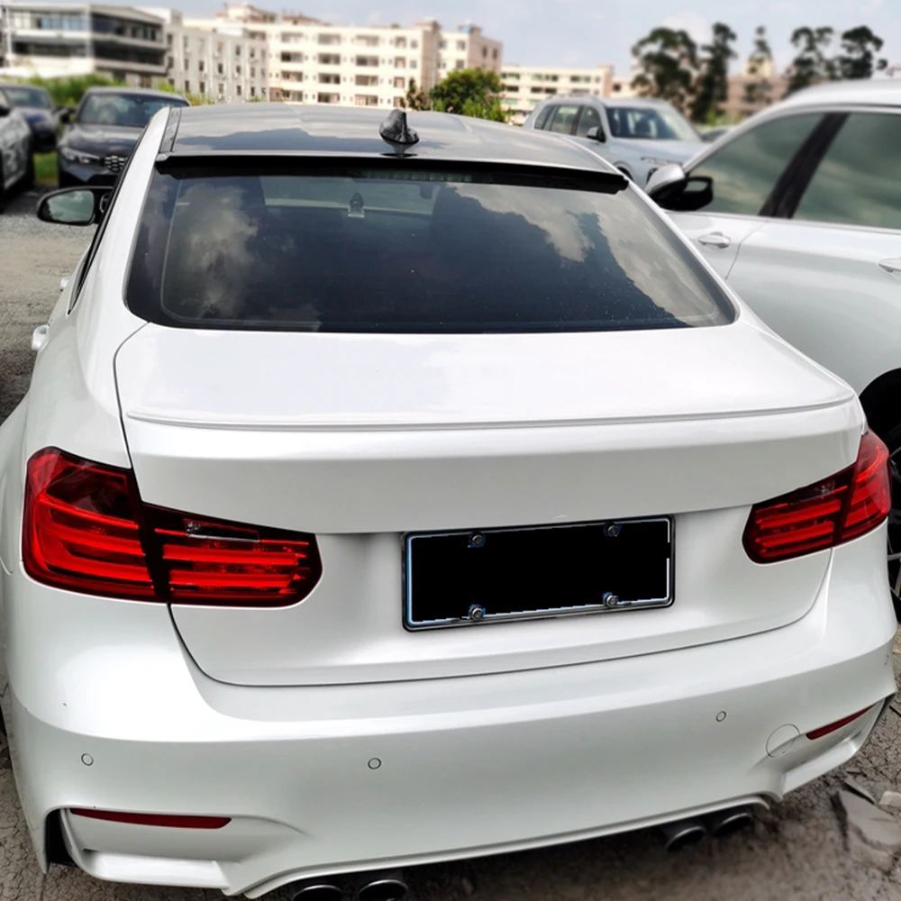 

For BMW 3 Series F30 M3 2013 14 15 16 17 18 19 Carbon ABS Plastics Rear Window Roof Spoiler Wings Exterior Tuning Accessories