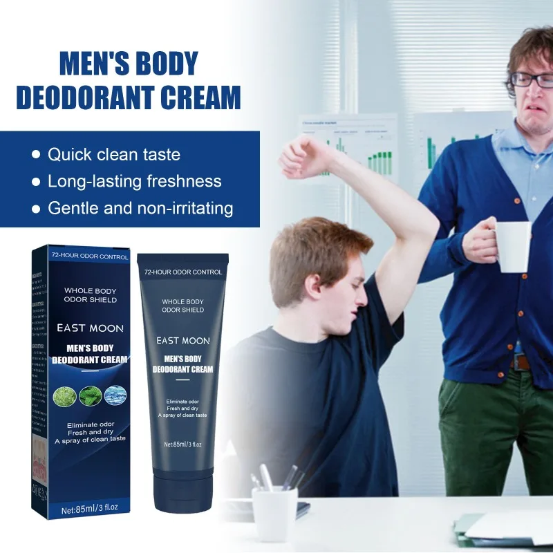 85ml Men Whole Body Deodorizing Cream Gently Removes Body Odors, Men's Body Care Deodorizing Cream Men's Creams