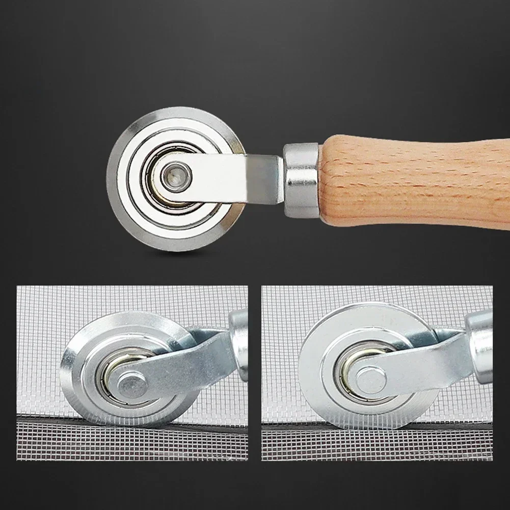 Screen Door Installation and Repair Tool Set with Crank and Roller Wheel
