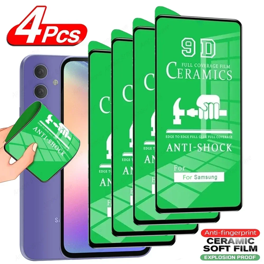 

4 шт., защитная пленка для Samsung Galaxy A54 5G A52 A51 A71 A70 A50 A53 A13 A12 A34 A73 A24 A22 A33 A32 A14