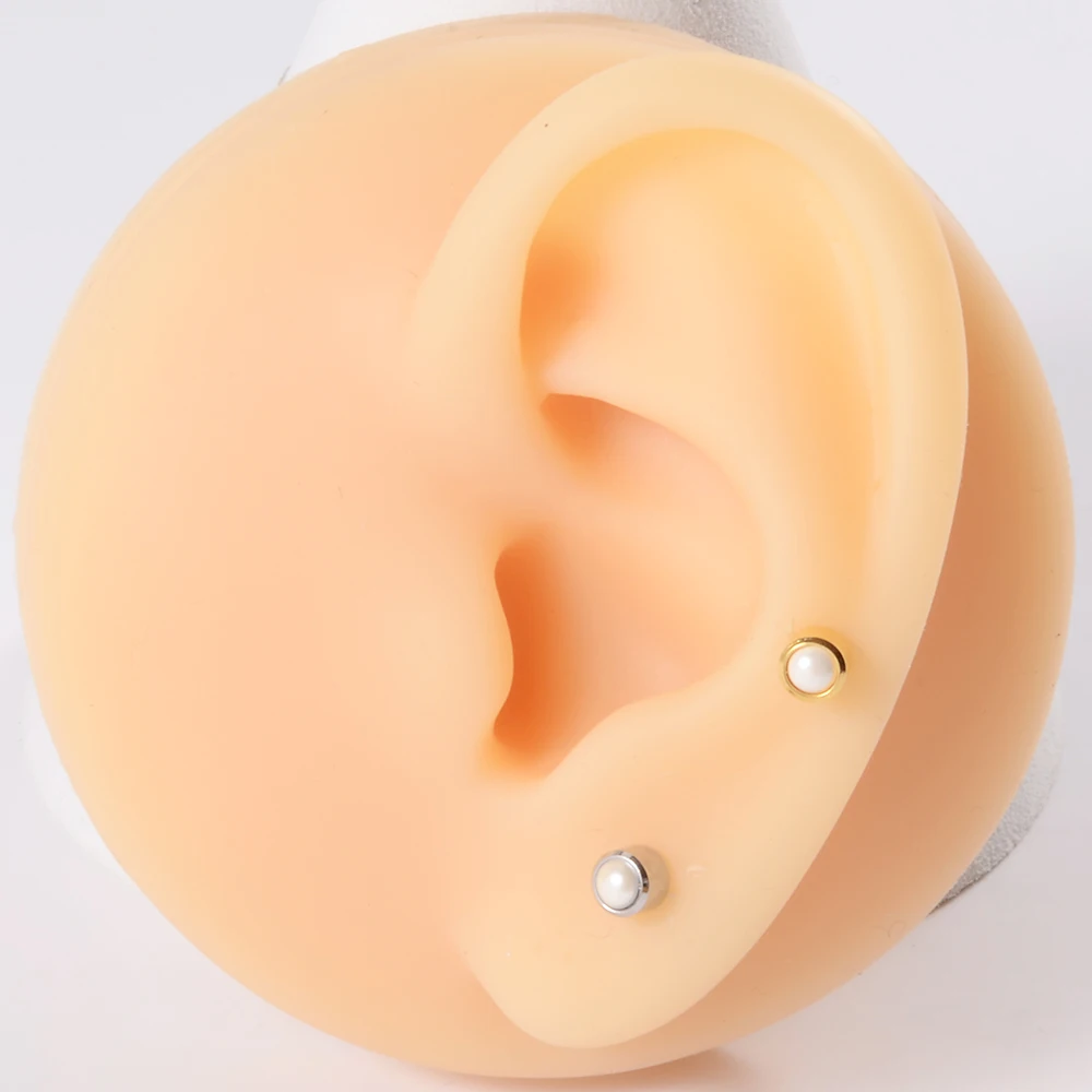 Professionelles Ohrlochstecher-Set aus Stahl mit Ohrsteckern, sicher und steril, für Nasen-, Bauchnabel-, Helix- und Körperpiercings, Schmuck-Kit – Detail 9