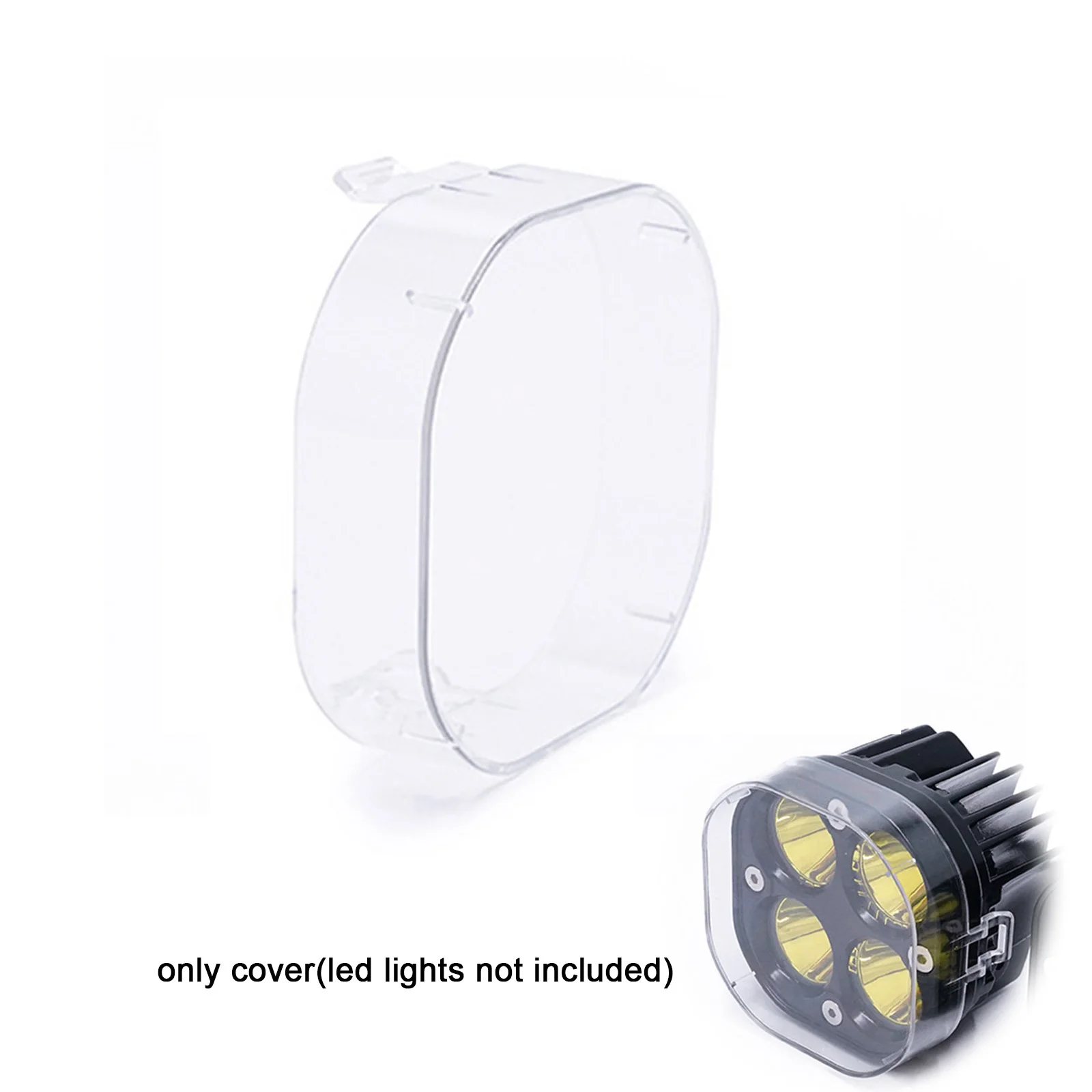 2pcs Protective Lens Cover For 3x3" Cube Pods Work Light Driving - Foto 4