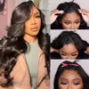 V Part Wig Human Hair Body Wave Brazilian Hair Wig For Black Women 200 Density 12-32inch Natural Color V Shape Wig No Tangle Wig 3