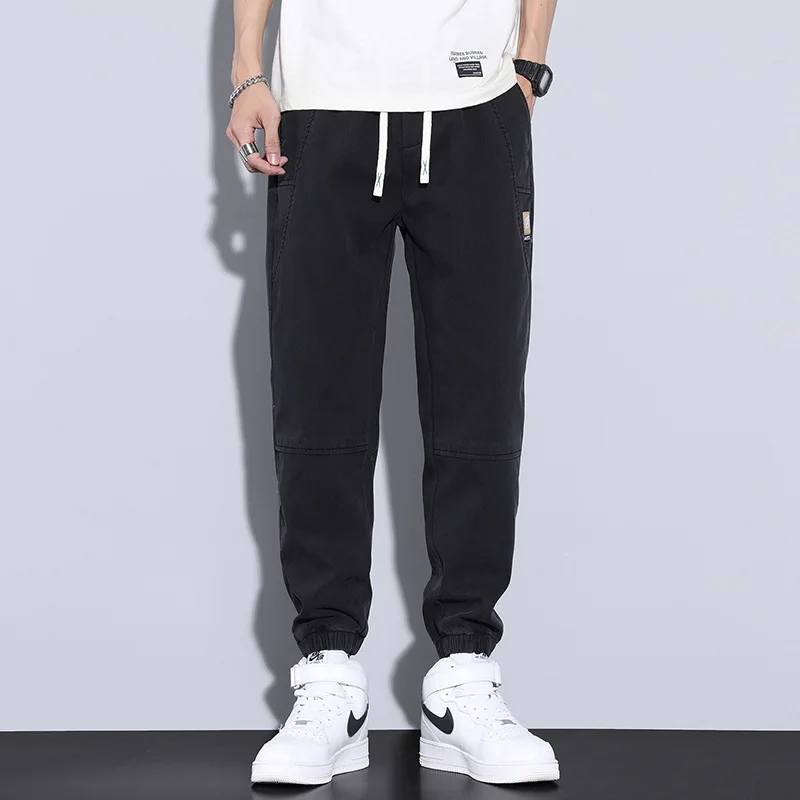 Fashionable and Comfortable Summer Men's Casual Pants with Breathable and Slimming Design for Sports and Leisure Activities