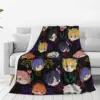 Obey Me - Demon Brothers Pattern Blanket Fleece Super Soft Sofa Throw Blankets For Couch Bedding Office Throws Bedspread Quilt 6