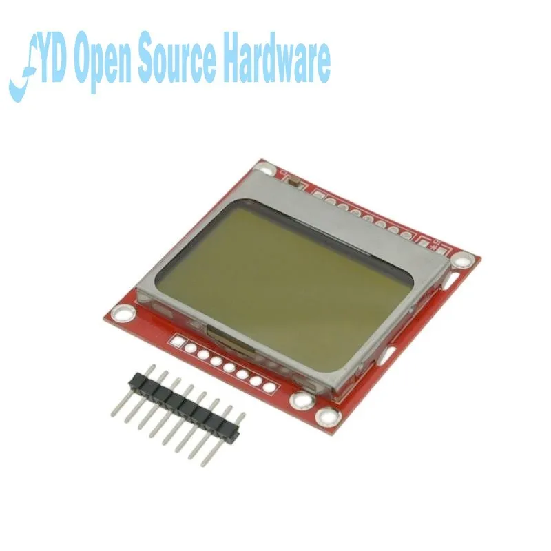 Pcb Dell'Adattatore Della Retroilluminazione Rossa Del Modulo Lcd 84X84 Di Alta Qualità 84 X48 Per Nokia 5110 Per