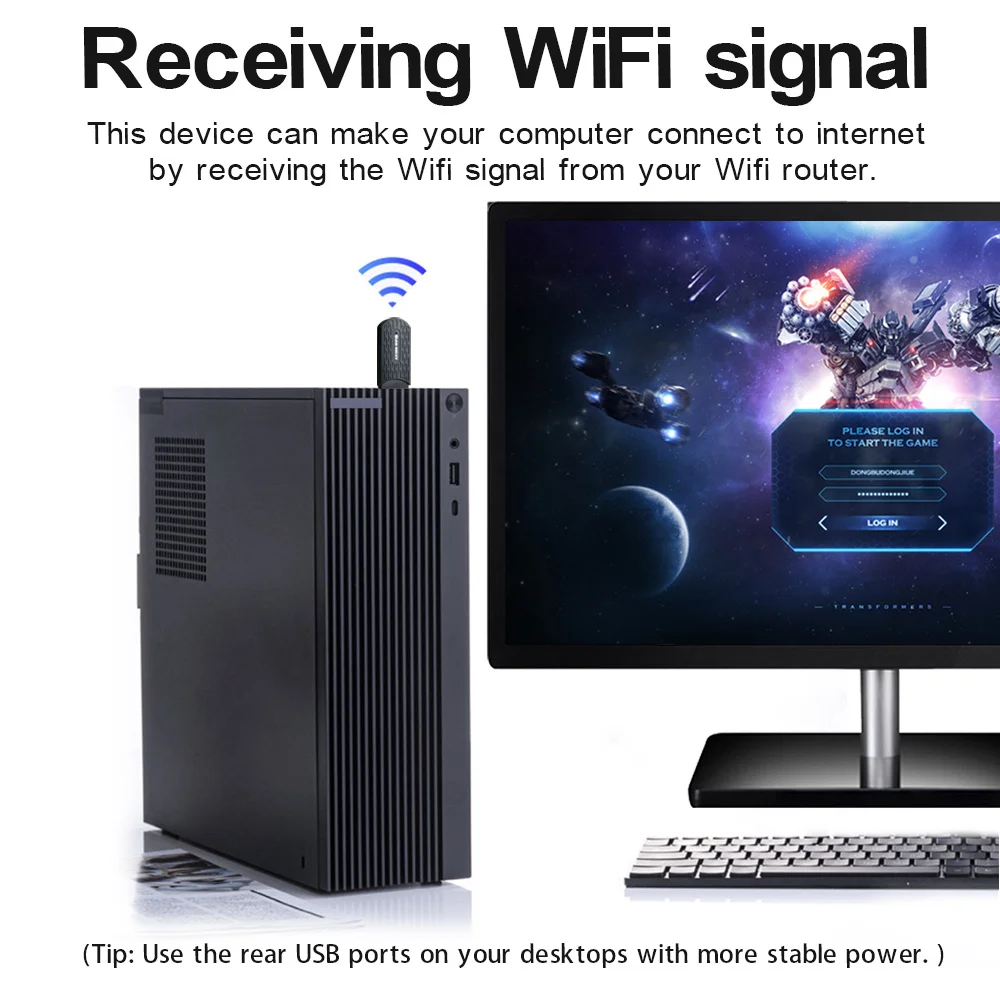 AX1800 WiFi6 어댑터 2.4G/5Ghz USB 와이파이 동글 무선 네트워크 카드 데스크탑 노트북용 Win10/11 리눅스