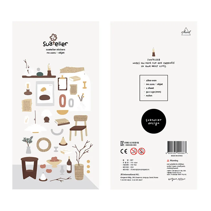 

Sonia Home Furnishing Style Cartoon Decorative Stationery Stickers Scrapbooking DIY Diary Album Stick Label