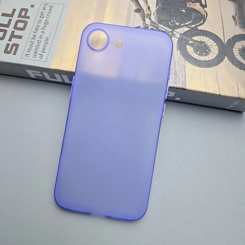UltraThin Frosted Translucent Soft Case - Solid Color Clear Matte with Anti-Fingerprint Finish