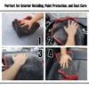 AUTOBRIGHT 1200gsm 30x40cm 40x40cm 60x40cm Microfiber Cleaning Towel Grey Wash Towels Car Cleaning Drying Cloth Car Wash Tools 3