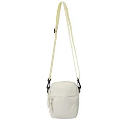 Men's Casual Canvas Messenger Sling Bag - Compact Crossbody Shoulder Pouch (White)