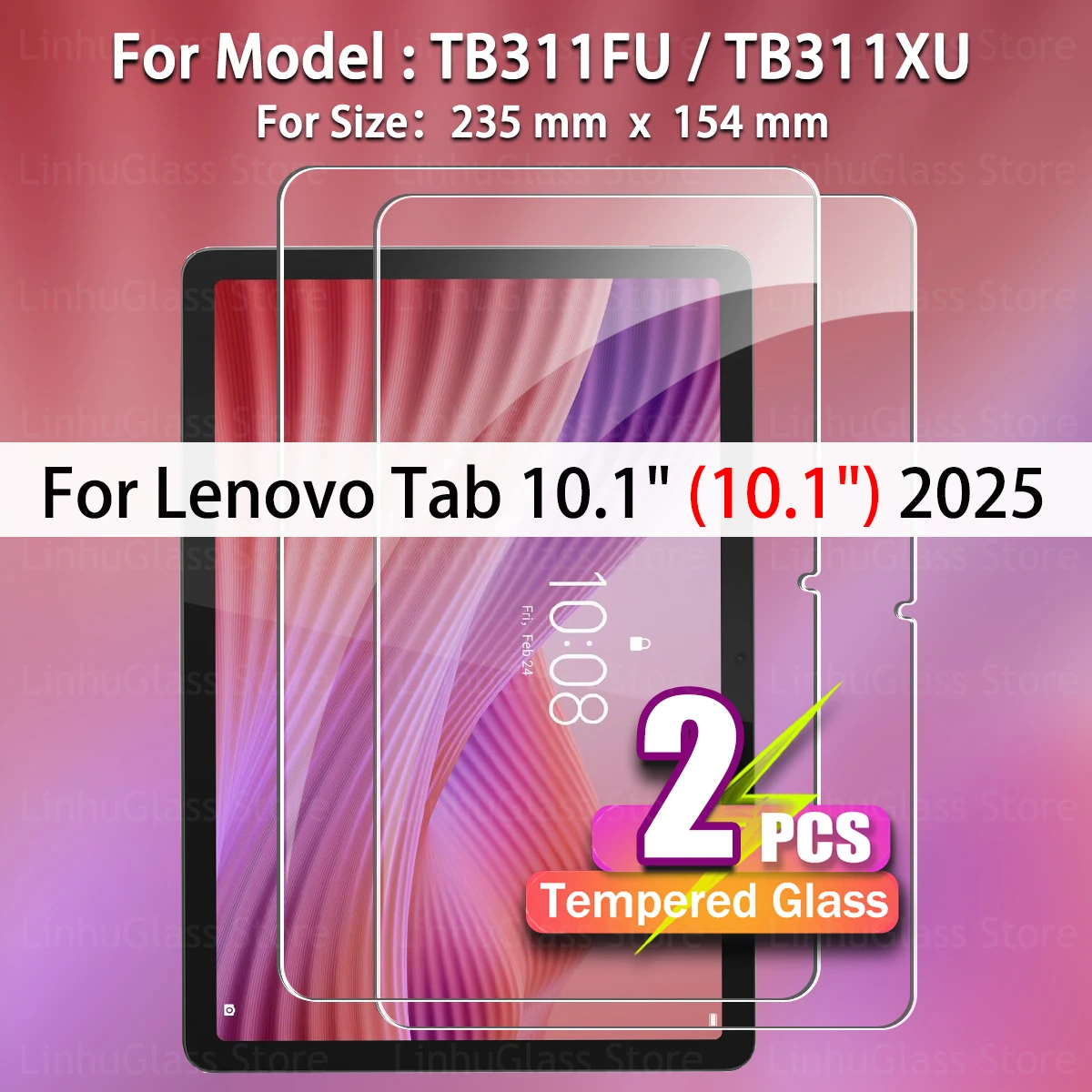 Premium 2-Pack Tempered Glass Screen Protector