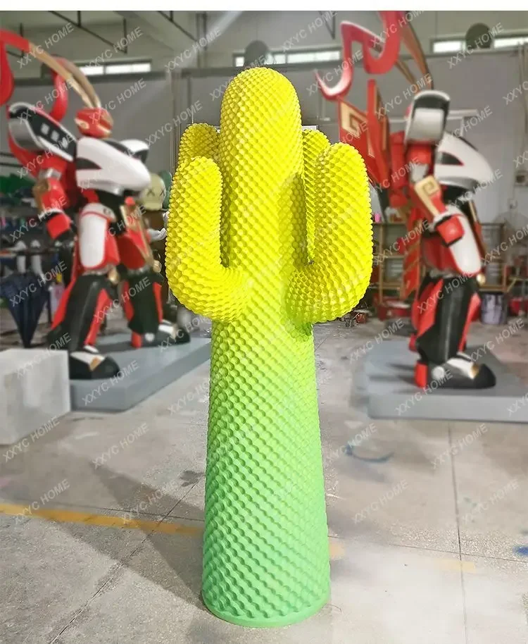 

Напольная стойка для пальто с кактусами, гигантские большие украшения для гостиной, спальни