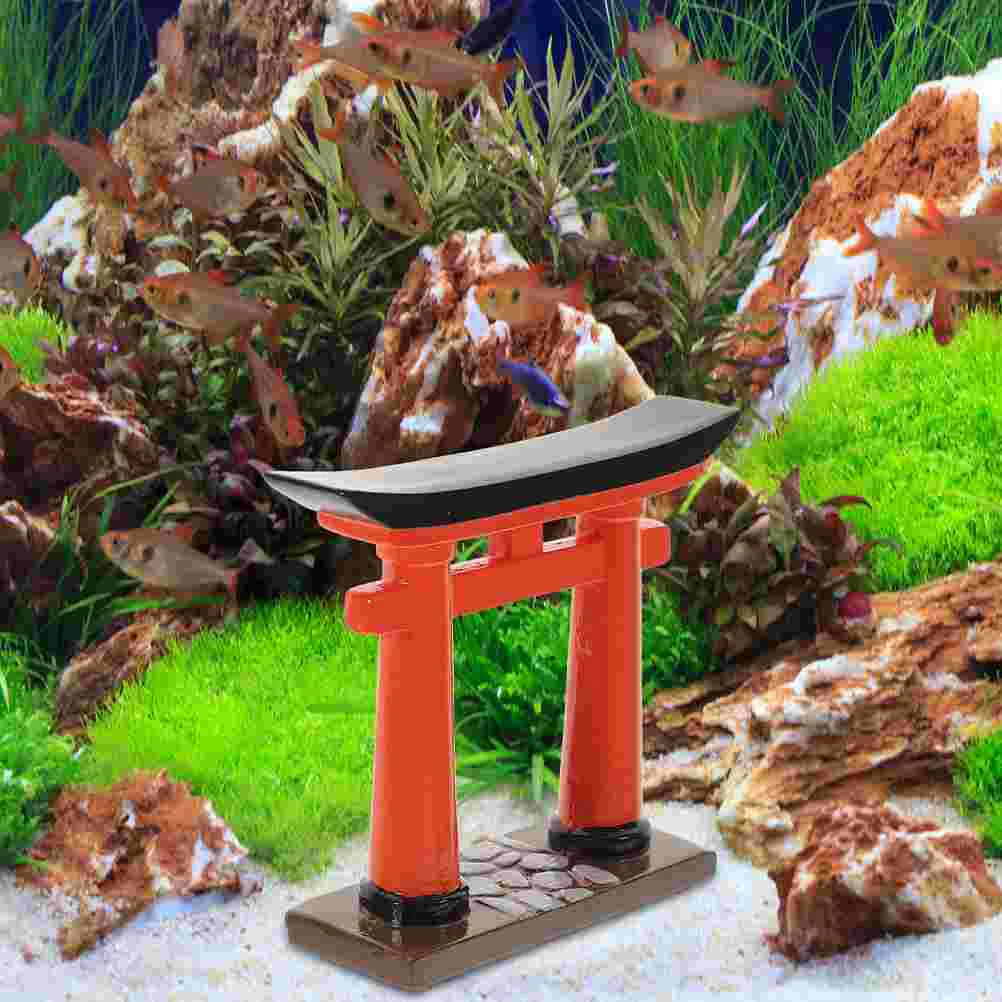 

Japanese Torii Gate Model Simulation Torii Statue Decor Miniature Torii House Model Decor Sandtable Micro Landscape Props