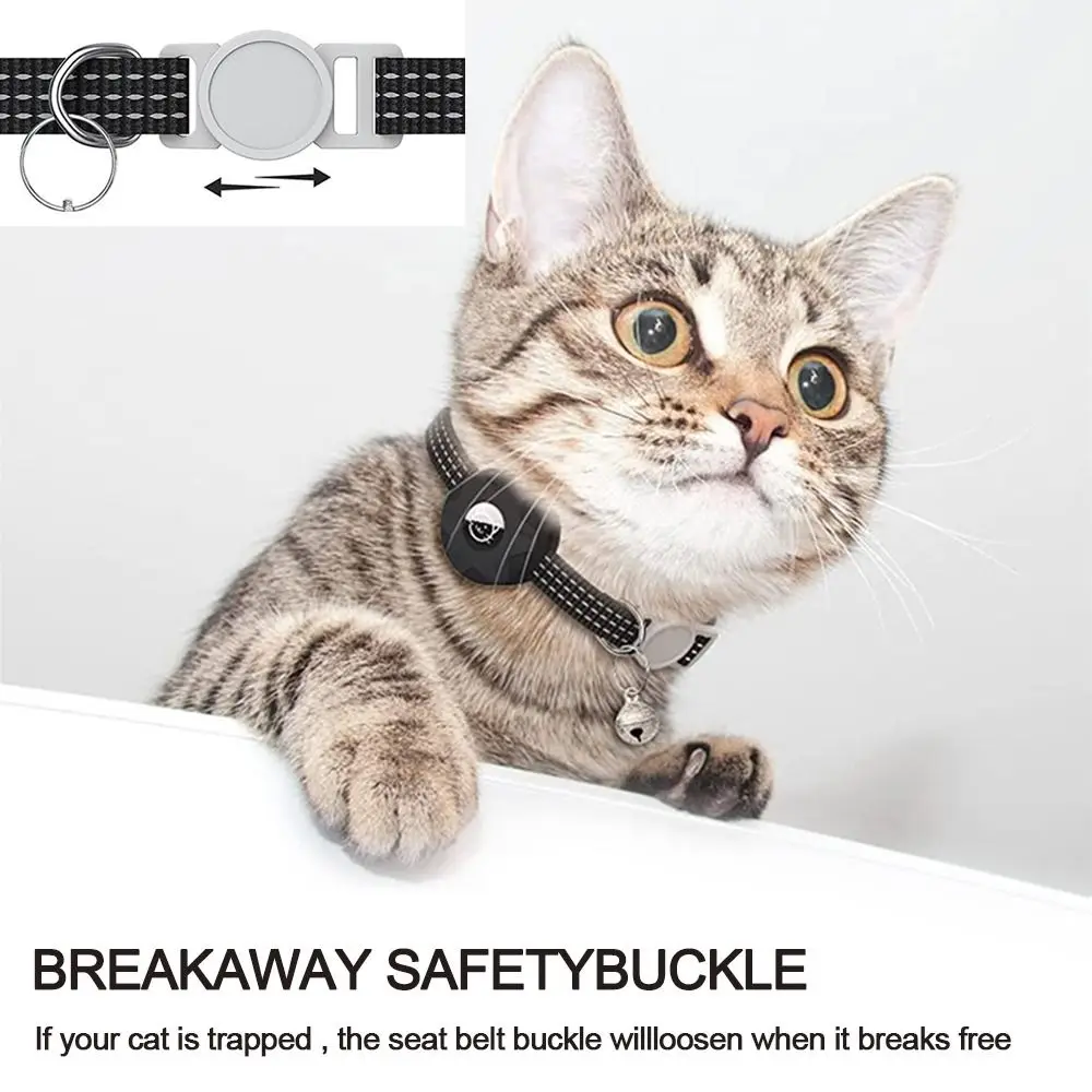 Pet Collar With GPS Anti-lost Collar Reflective Adjustable Pet GPS Trackers For Apple Airtags Holder Products 1 PC