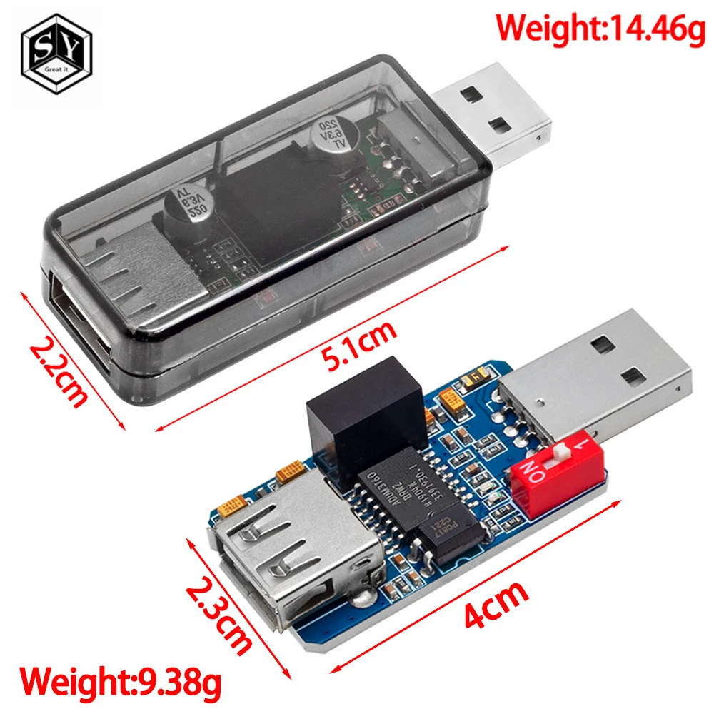 thumbnail image 2 of USB Isolation Board Module För Digital Signalkraftsisolator 1500V Spänningsregul 2 of 11