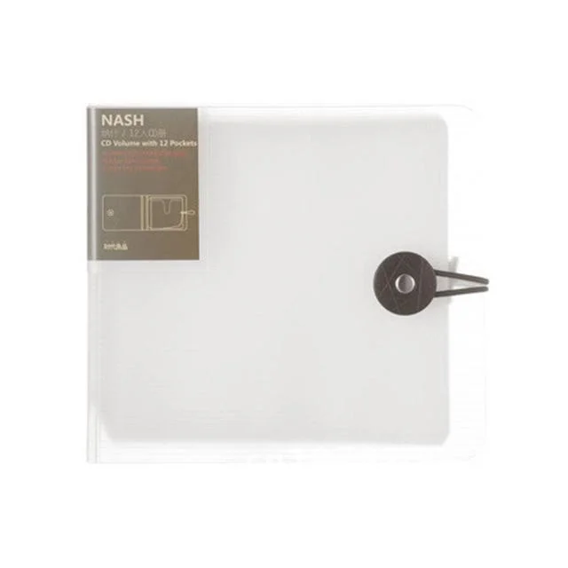 CD DVD 디스크 보관용 버클 클로저 포함 보관 가방 패키지, CD 가방 케이스 12 개