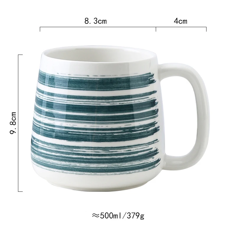 Tazas grandes bonitas desayuno – Bone & White