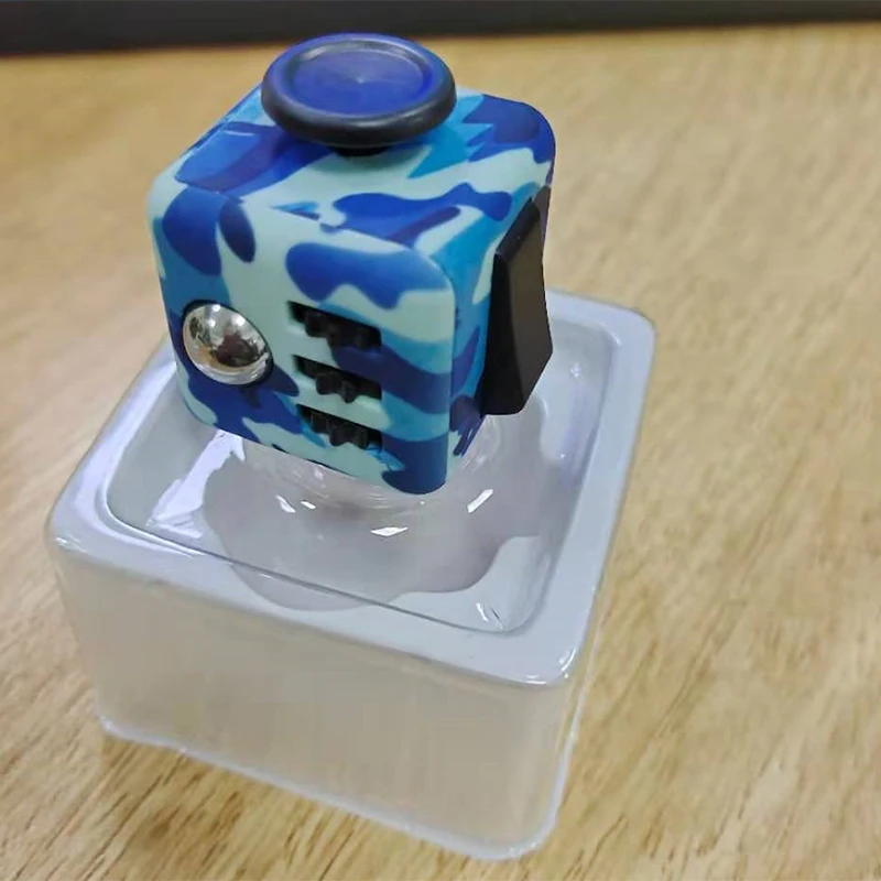 Einfarbige Fidget-Dekompressionswürfel zur Linderung von Stress, Autismus, Angstlinderung, Stressabbau für Erwachsene und Kinder, Anti-Stress-Fingerspitze – Detail 23