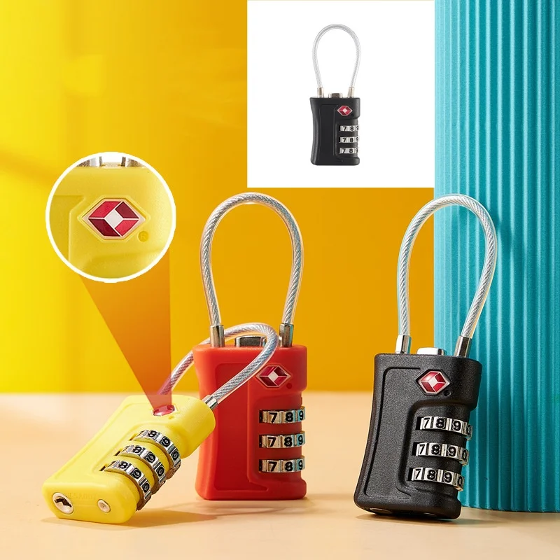 TSA Travel Luggage Mini Security Digit Combination Padlock 3 Digit Anti-Theft Password