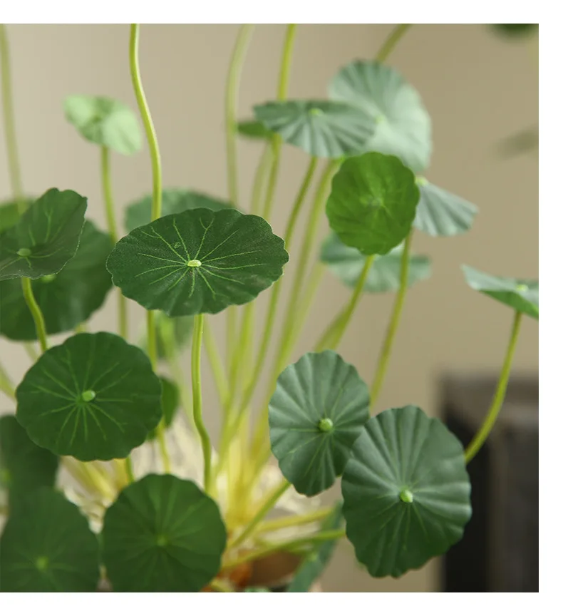 41 cm kleine Lotusblatt künstliche Blume Geldblatt Heimtextilien Hotel Wohnzimmer Schlafzimmer kreative Ornament einfache Dekoration – Detail 13