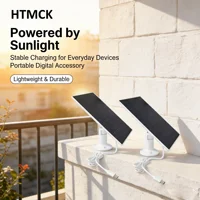 Panneau solaire résistant aux intempéries extrêmes, étanche, avec support pivotant omnidirectionnel pour caméras de sécurité 5