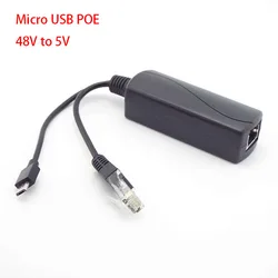 PoE Splitter 5v POE Micro usb Power Over Ethernet 48V To 5V Active POE Splitter Micro USB Plug A7
