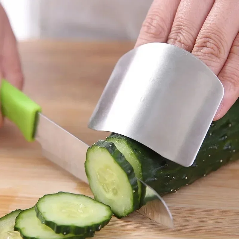 Stainless Steel Finger Guard Finger Hand Cut Hand Protector Knife Cut Protection Tool Kitchen Knives Accessories