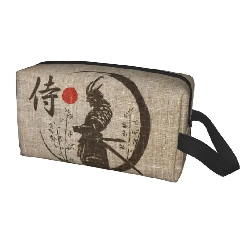 

Travel Samurai Japanese Word Toiletry Bag Fashion Cosmetic Makeup Organizer Women Beauty Storage Dopp Kit Box
