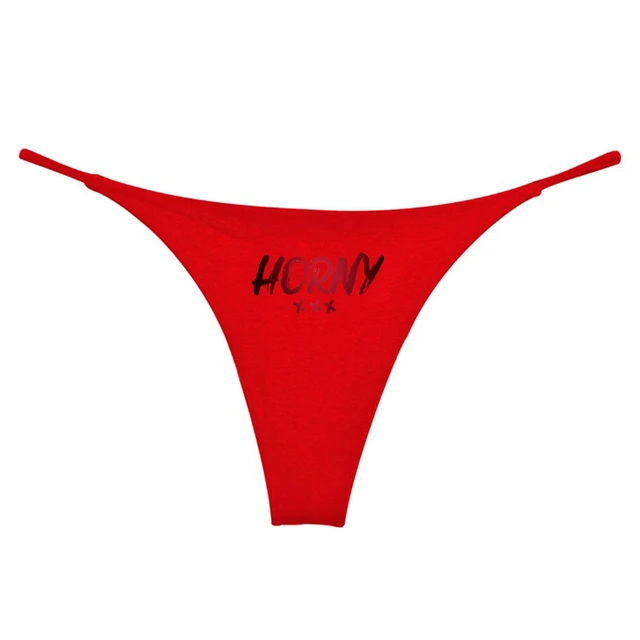 HORNY Sexy Cotton Underwear Double Layer Thin Strap Thong for Women Sports GYM Seamless Ladies Girl Panties Gift for Her 9