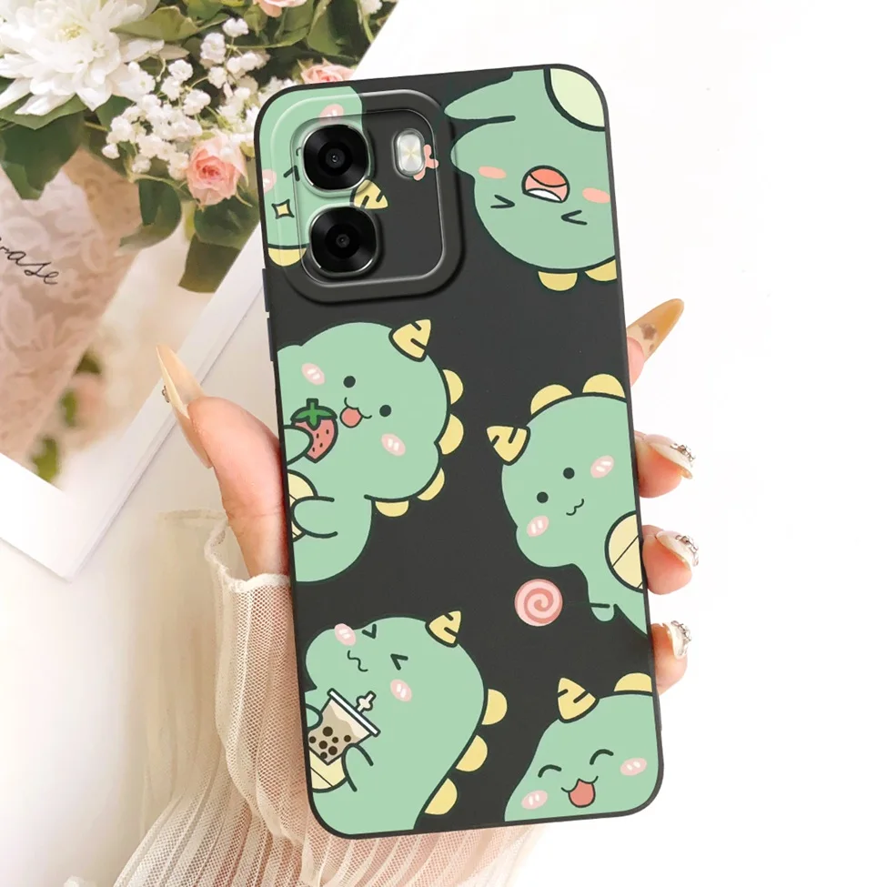 Luxury Fashion Cute Painted Silicone Case - Oppo A6 Series