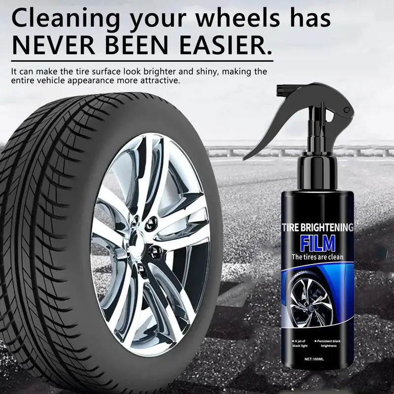 Tire Shine Coatings Long Lasting Tyre High Gloss Easy Application Non Greasy Car Auto Tire Refurbishing Agent Cleaner Coating