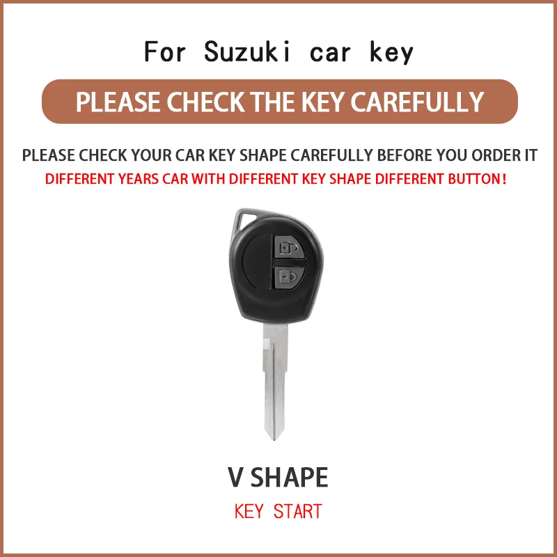2 Button TPU Car Key Case Cover for Suzuki Alto Baleno Window