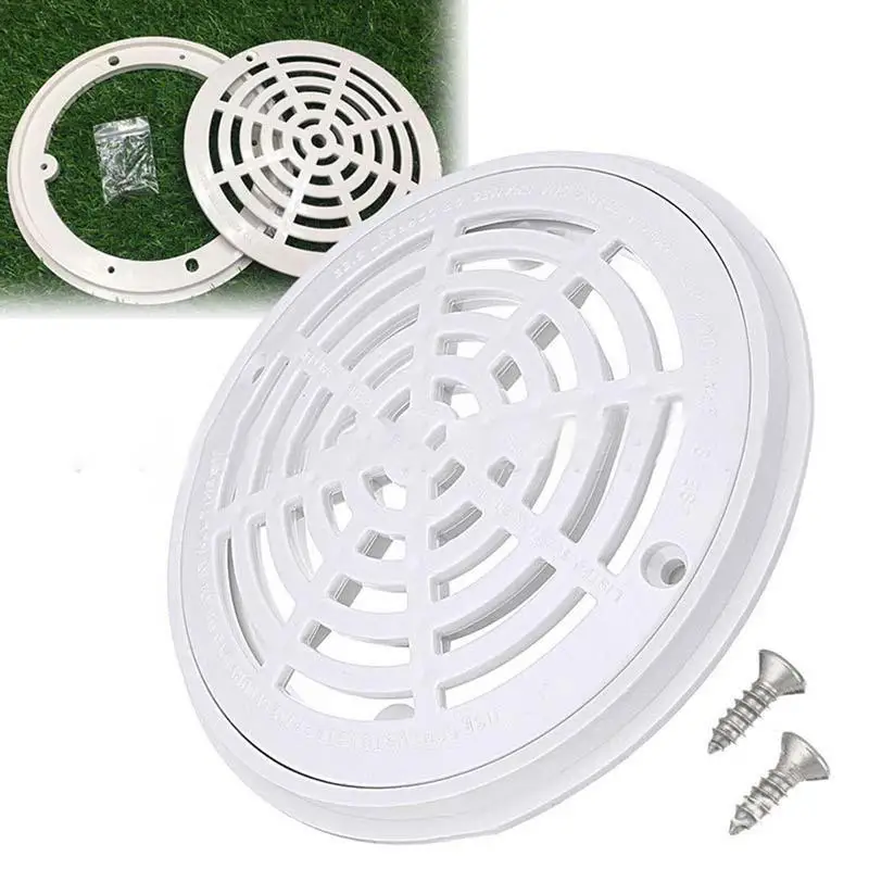 

Swimming Water Pool Filter Anti-Corrosion Cover Round Main Drain Device SP-1030 With 2pc Screw ABS Floor Drain Cover Accessories