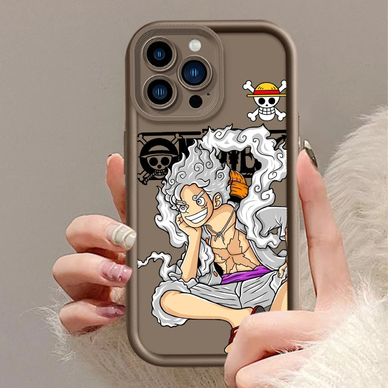 thumbnail image 1 of O-one p-pieces Luffys Anime para Apple iPhone 15 14 13 12 11 XS XR X 8 7 Pro Max Plus Pro funda de teléfono de escalera de ojo suave a prueba de golpes, 1 of 5