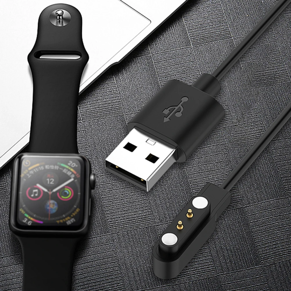 Magnetic USB Charging Cable Dock Charger Adapter 2-Pin Charger Adapter Power Cord 1.2M Charging Cord for CMF Watch Pro 2/Pro 1