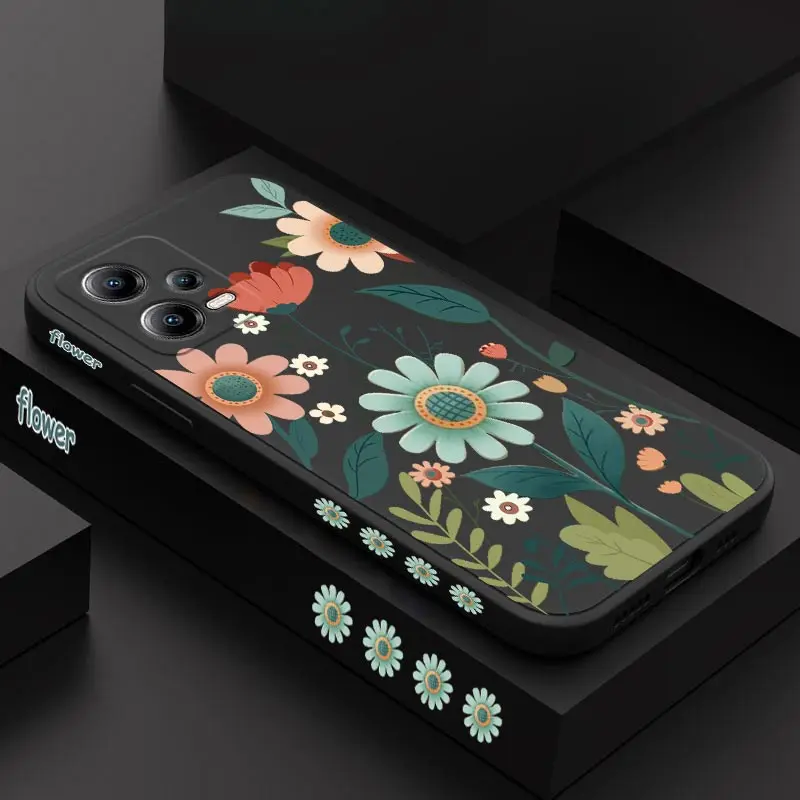 Gorgeous Flower Silicone Phone Case Cover