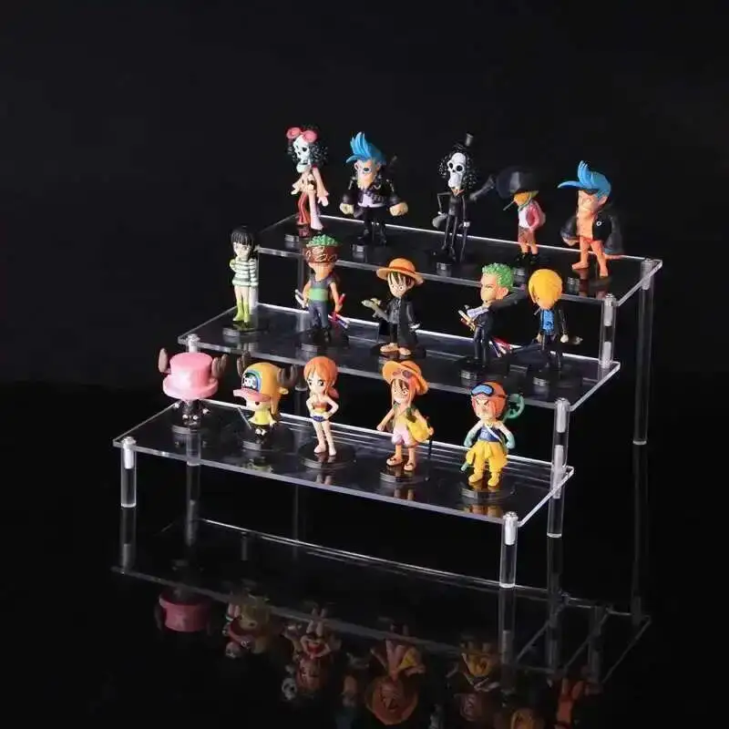 Modische Spielzeugladen-Ausstellungsstücke Acryl-Actionfiguren-Ständer Abnehmbarer Cartoon-Charakter Leiterrahmen-Halter Spielzeugauto-Modellständer – Detail 6