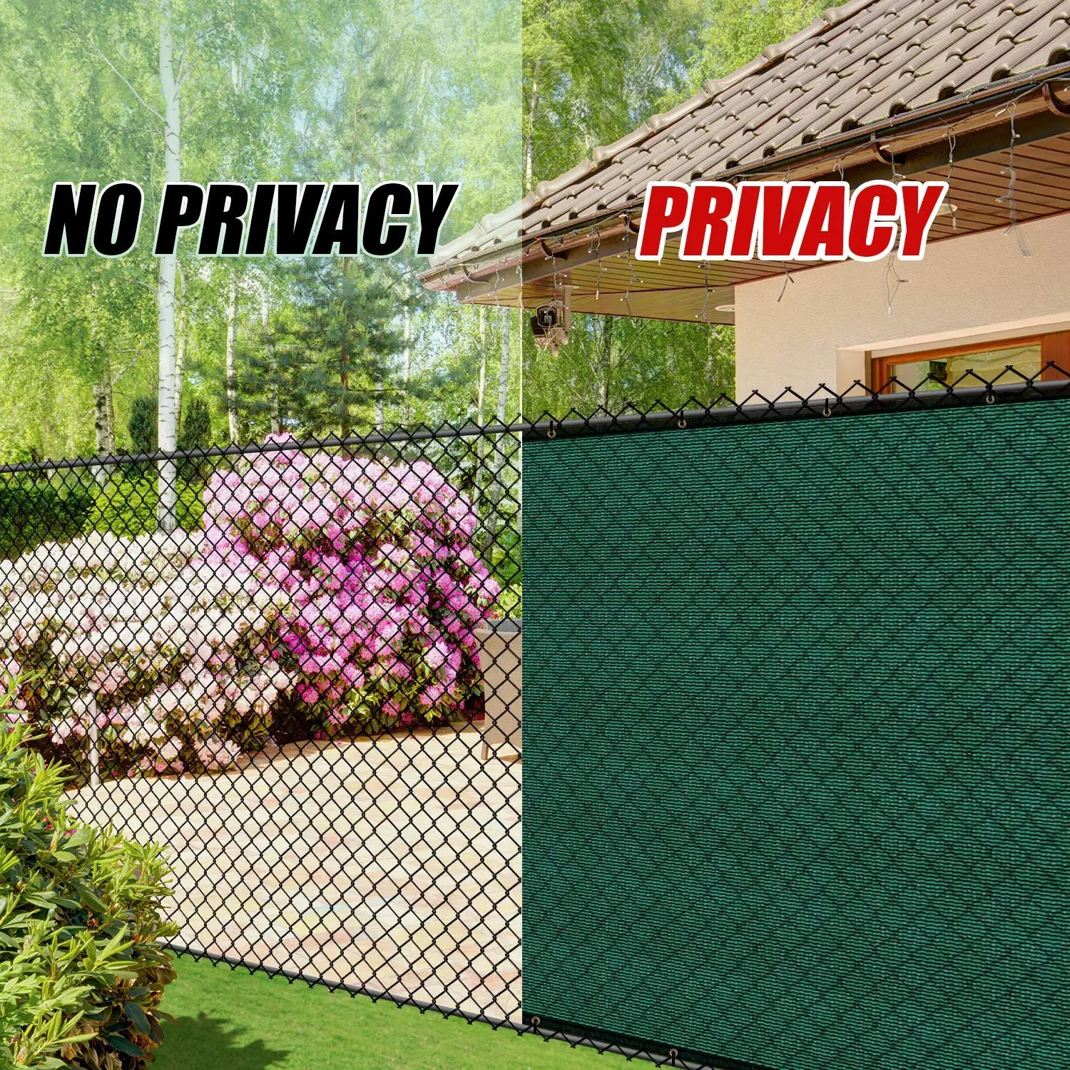 Groene Hek Privacy Screen Voorruit, Zware Achtertuin Privacy Hek Balkon Dek Privacy Screen Met Bindingen En Grommets