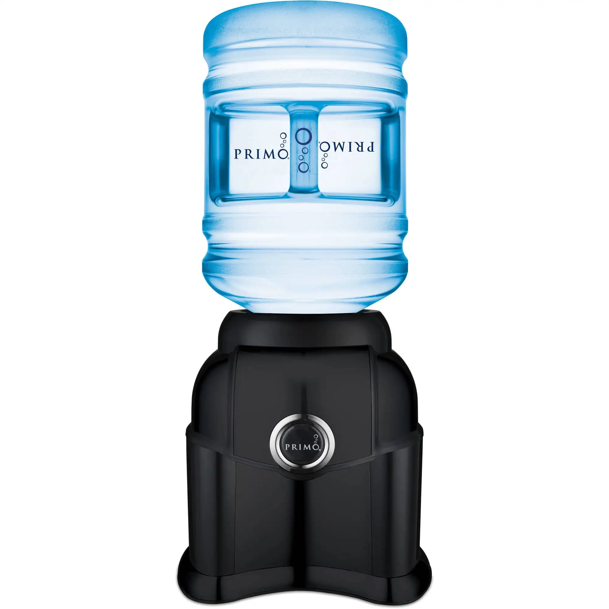 Primo Countertop Water Dispenser Top Loading, Room Temperature Black Mini Water Dispenser