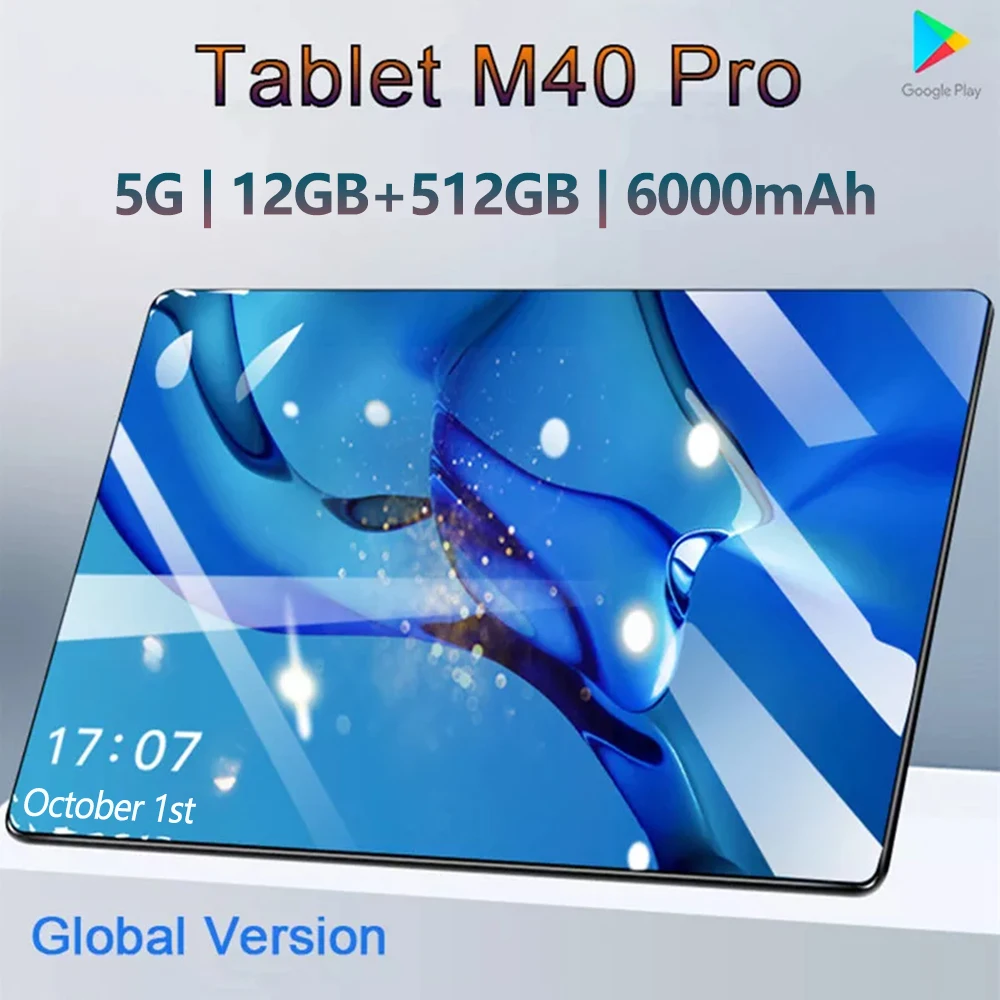 TabletoriginaleM40Pro101pollici12GBRAM512GBROMtabletAndroid