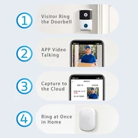 WiFi Wireless Video Doorbell IR Night Vision Doorbell Camera Two-way Audio Smart Door Bell for Home Security Alarm System - Image 6